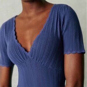 Sezane Cloe Jumper Blue - Size XS